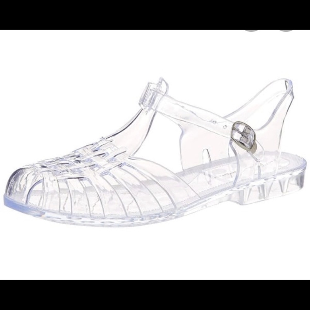 Clear jelly sandals by Chinese Laundry